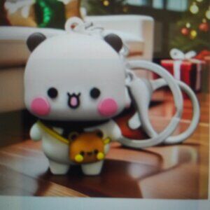 💲5⃣▶▶Cute Panda Keychain with Bear Pouch